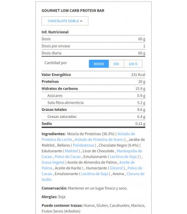 LOW CARB 33% PROTEIN BAR 15X60 GR