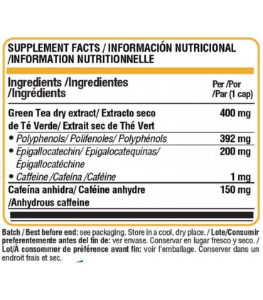 GREEN TEA EXTRACT + CAFFEINE 90 CAPS