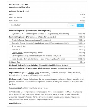 MYTO TEST-V3 - 90 CAPS