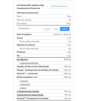 OPTIMASS BEEF - 2,5 KG
