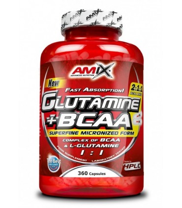 GLUTAMINE + BCAA - 360 CAPS